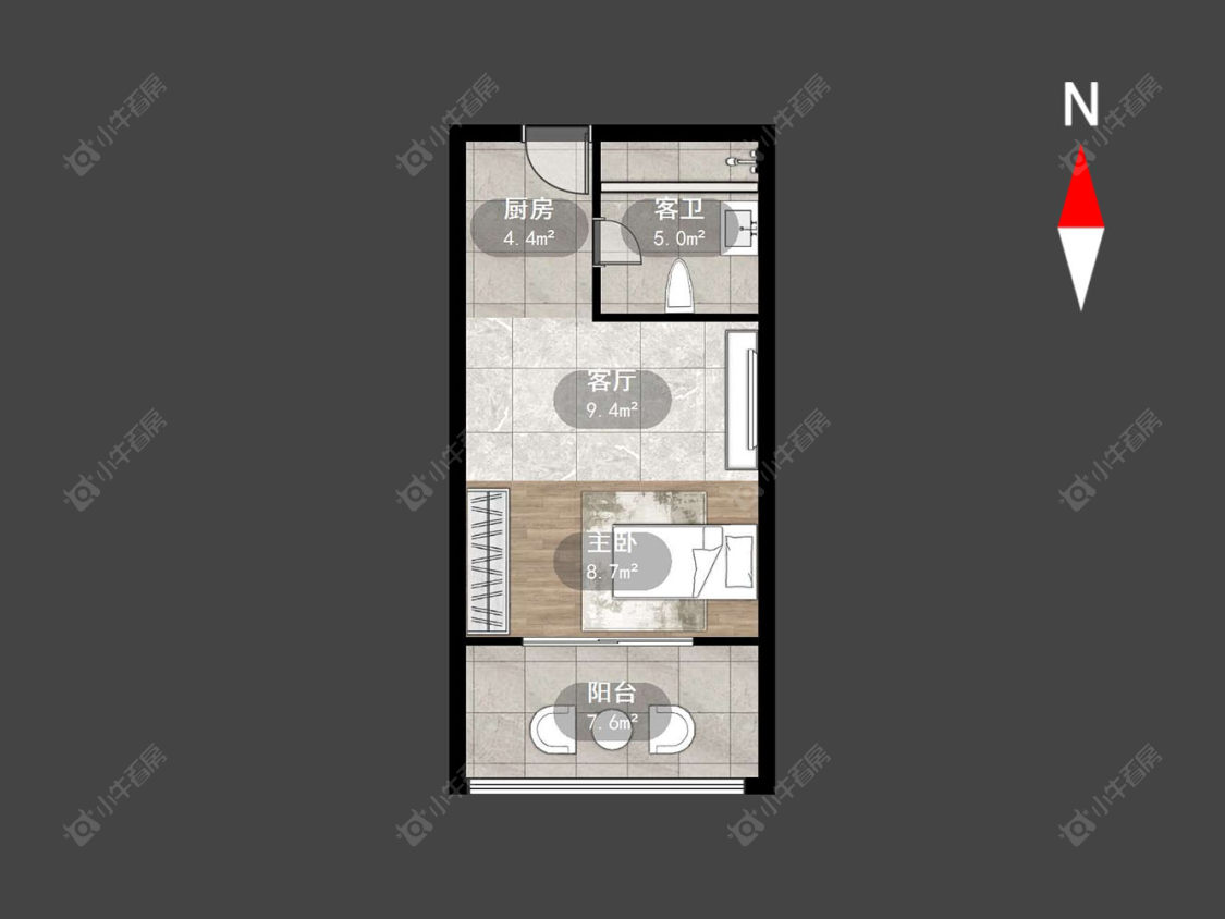 常州世茂广场在售二手房源户型图_小牛看房