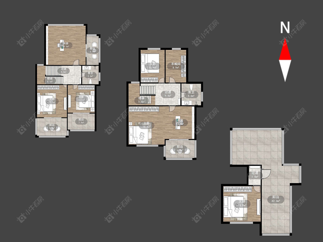 常州水木年华花园在售二手房源户型图_小牛看房