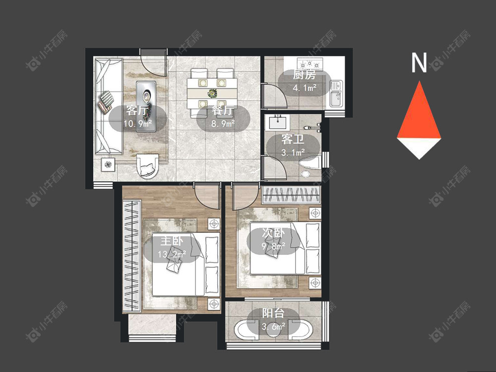 常州蓝天新苑在售二手房源户型图_小牛看房