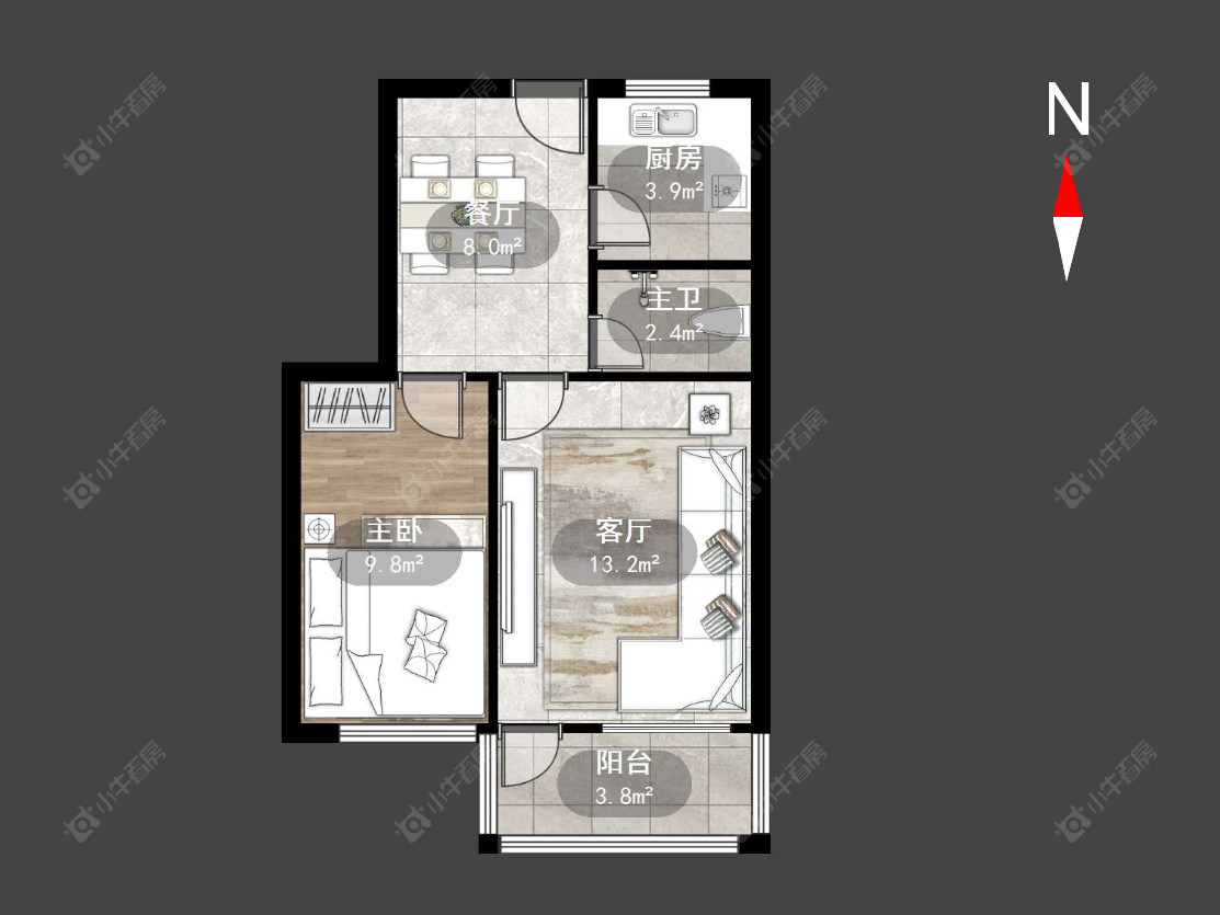 常州丽华一村在售二手房源户型图_小牛看房