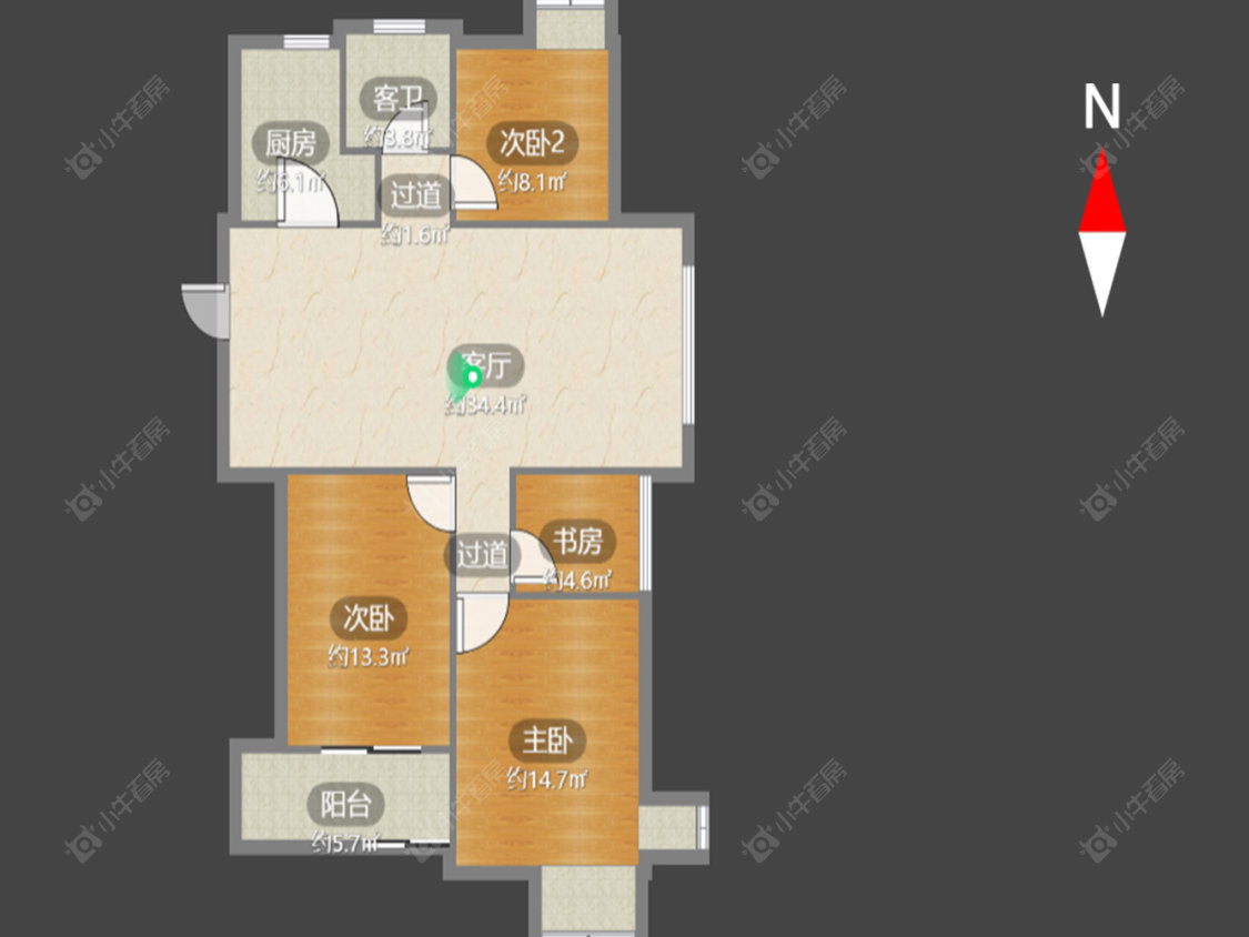 常州飞龙新苑在售二手房源户型图_小牛看房