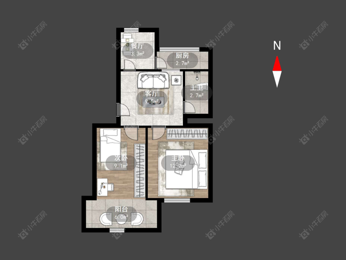 常州兰翔新村在售二手房源户型图_小牛看房