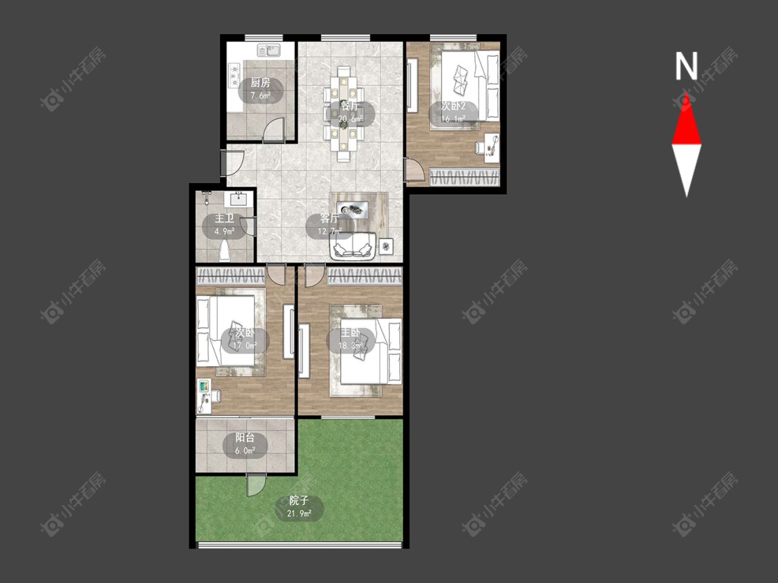 常州惠山苑在售二手房源户型图_小牛看房