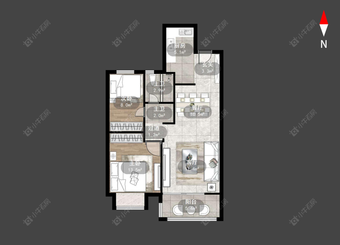 常州九洲玺在售二手房源户型图_小牛看房