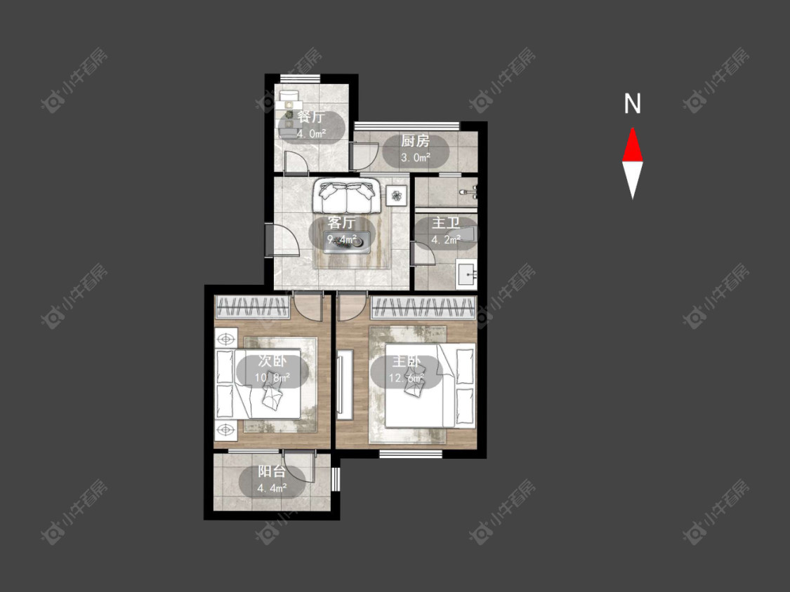常州兰翔新村在售二手房源户型图_小牛看房