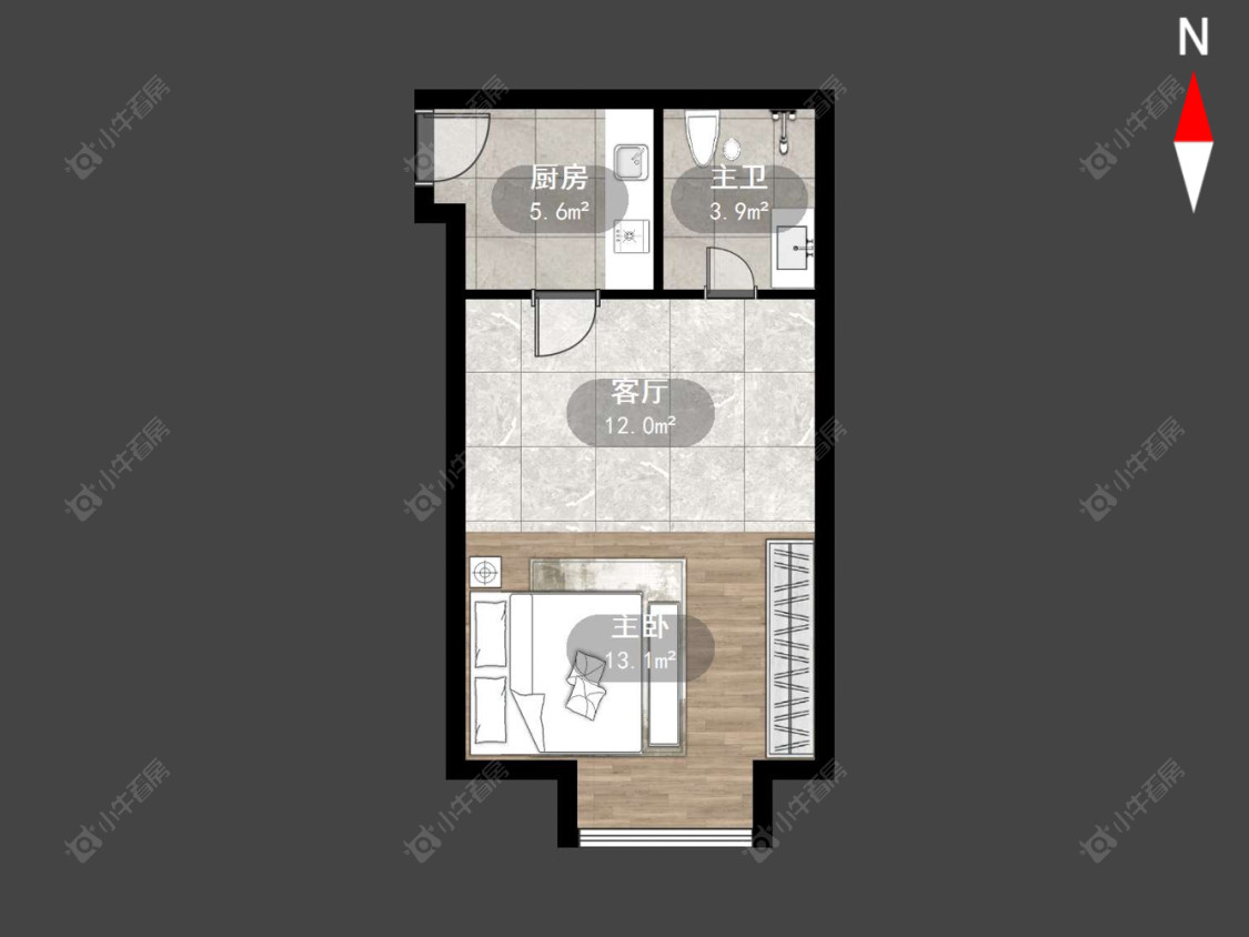 莱蒙双子星座公寓房源户型图 常州莱蒙双子星座公寓在售二手房源户型图_小牛看房