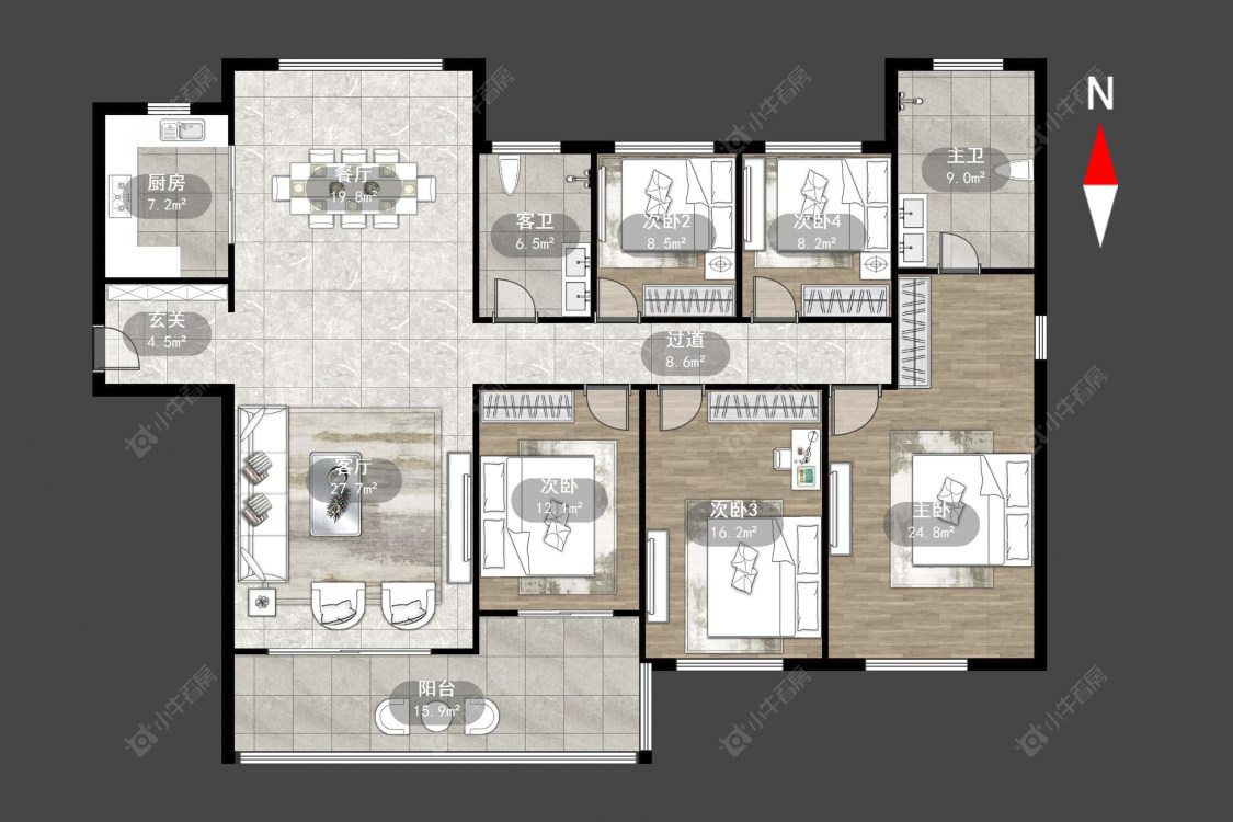 常州星河国际九区在售二手房源户型图_小牛看房