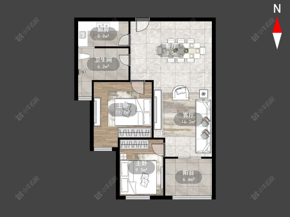 常州嘉宏盛世在售二手房源户型图_小牛看房