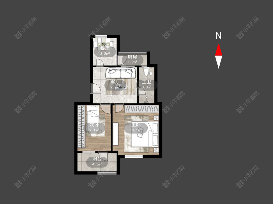 常州兰翔新村在售二手房源户型图_小牛看房