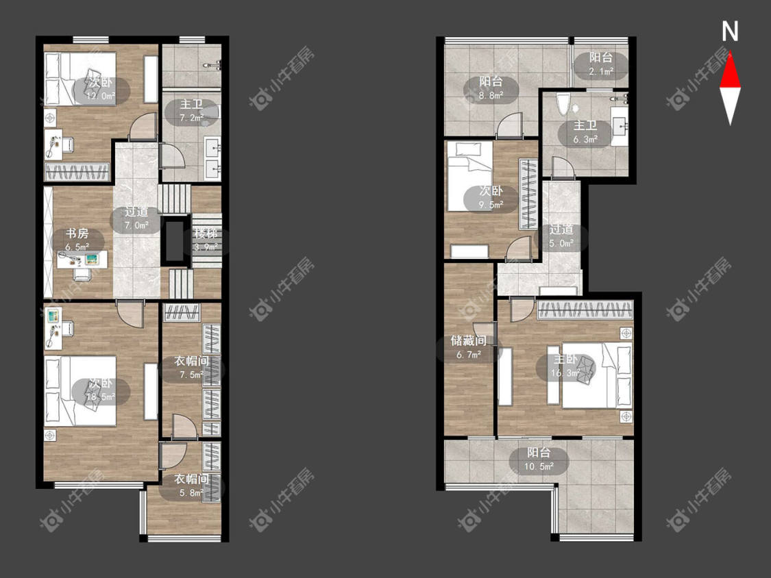 常州万水美兰城别墅区在租房源户型图_小牛看房