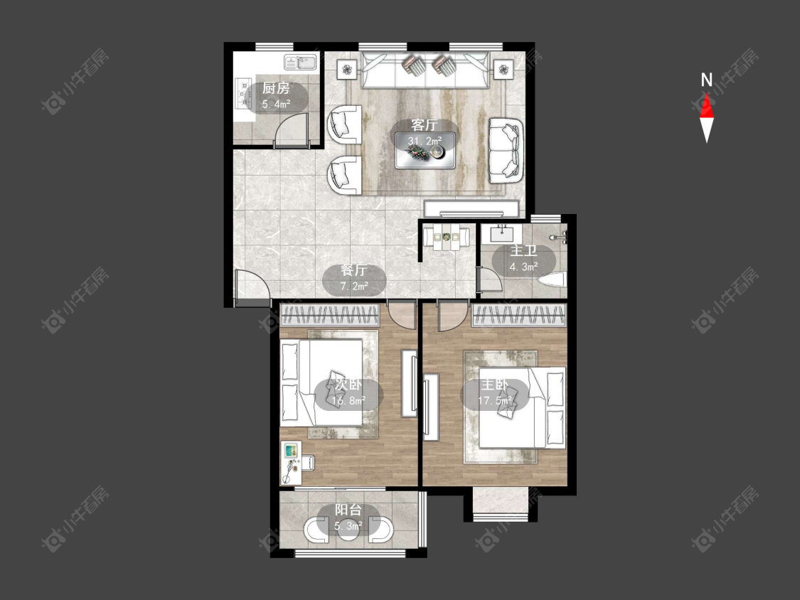 金江苑三村二区房源户型图 常州金江苑三村二区在售二手房源户型图_小牛看房