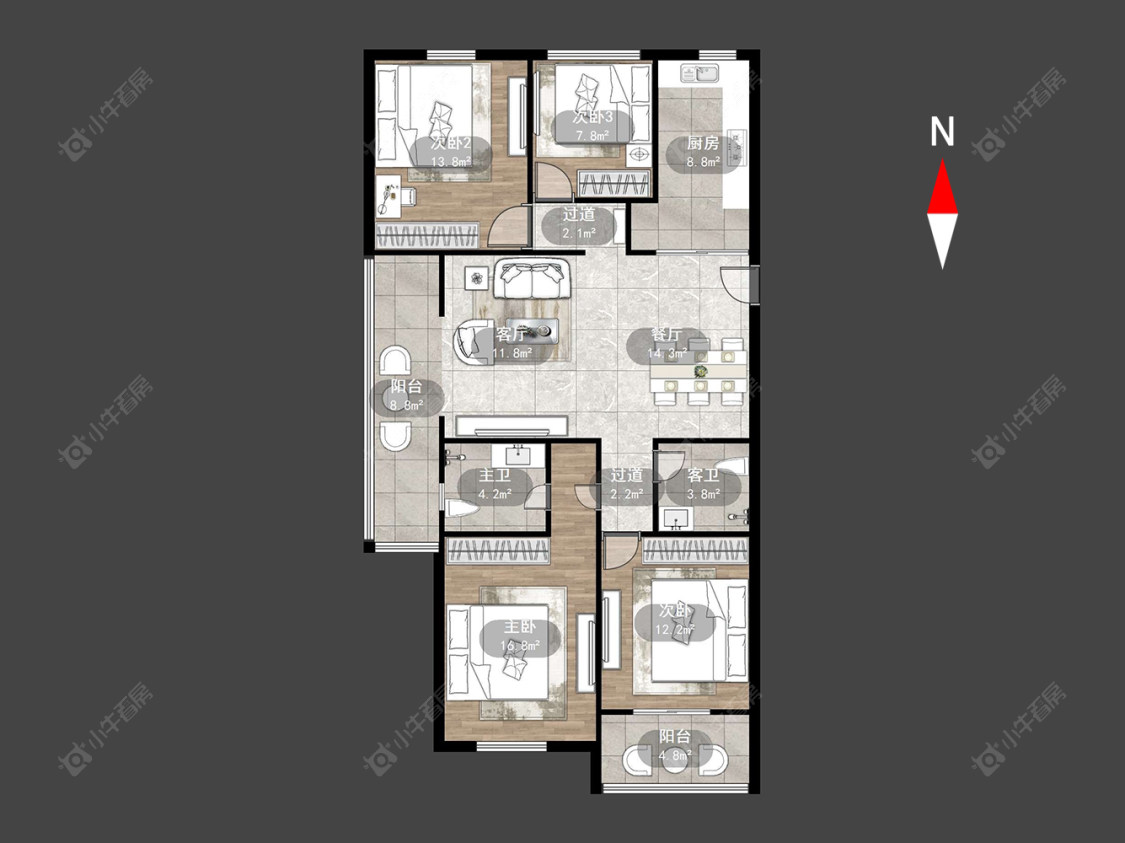 常州金新鼎邦在售二手房源户型图_小牛看房