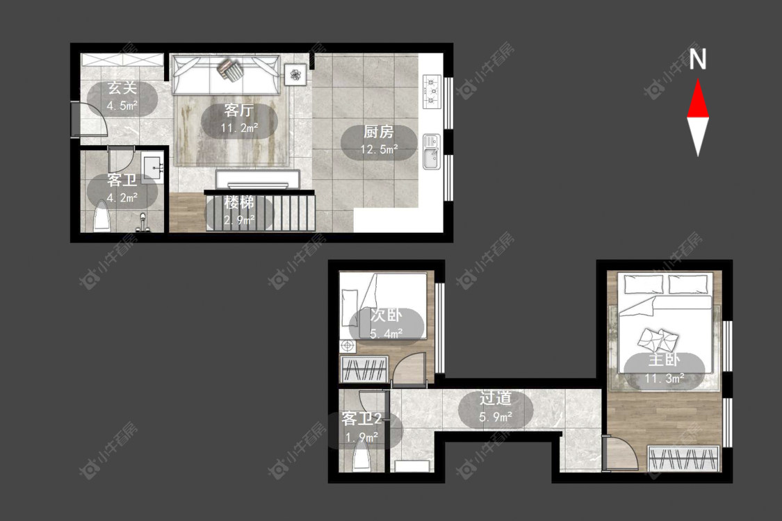 吾悦广场全能家公寓房源户型图 常州吾悦广场全能家公寓在售二手房源户型图_小牛看房