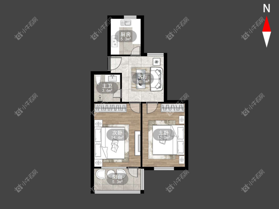 常州西上园在租房源户型图_小牛看房