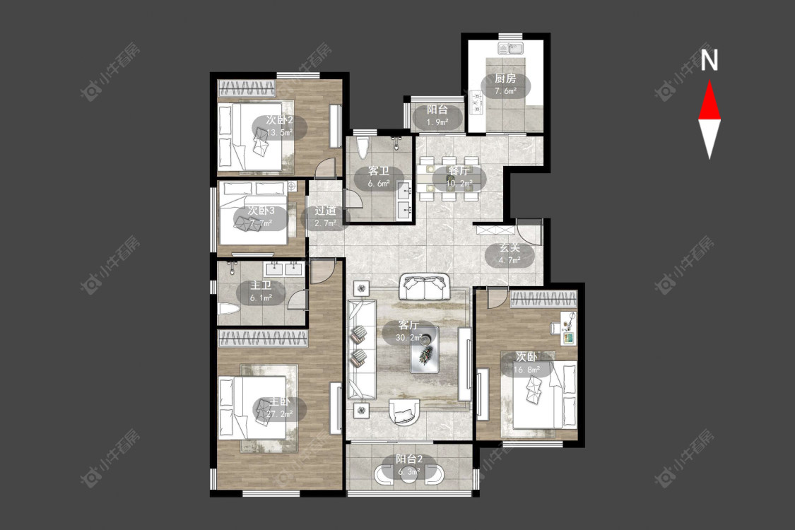 常州新城南都美域在售二手房源户型图_小牛看房