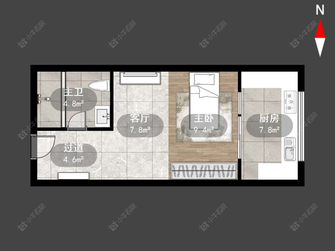 常州吾悦国际在售二手房源户型图_小牛看房