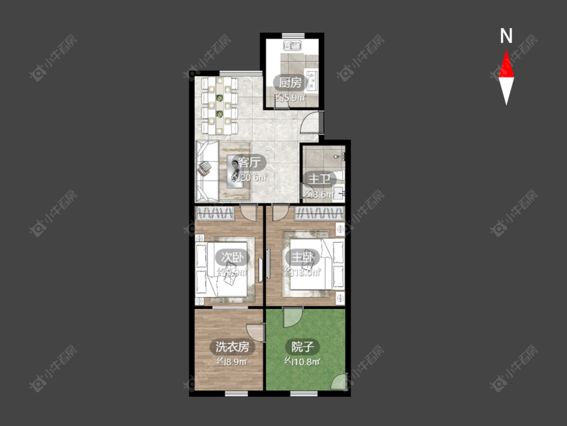 常州花园南村在售二手房源户型图_小牛看房