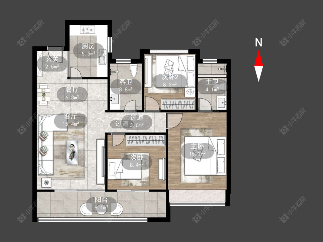 绿地香港名墩道房源户型图 常州绿地香港名墩道在售二手房源户型图_小牛看房