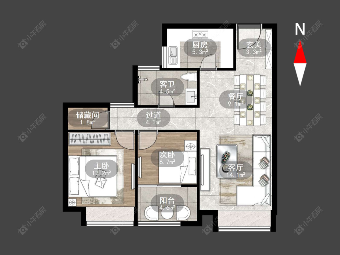 五星星韵城房源户型图 常州五星星韵城在售二手房源户型图_小牛看房