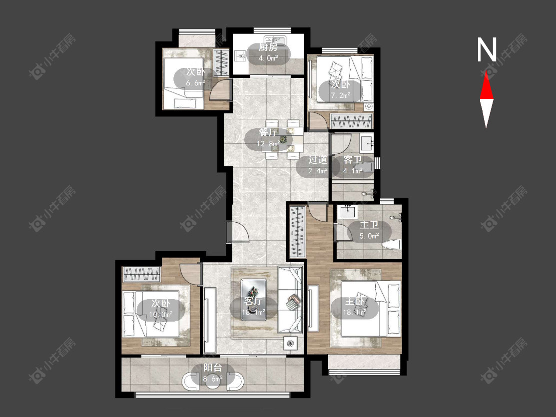 常州衡麓世家在售二手房源户型图_小牛看房