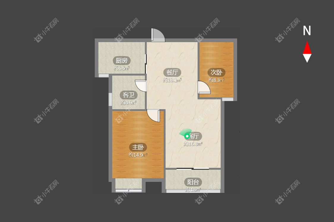 常州时代锦苑在租房源室内图_小牛看房