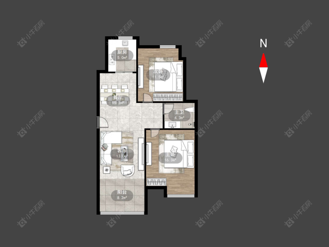 常州龙城福第在售二手房源户型图_小牛看房
