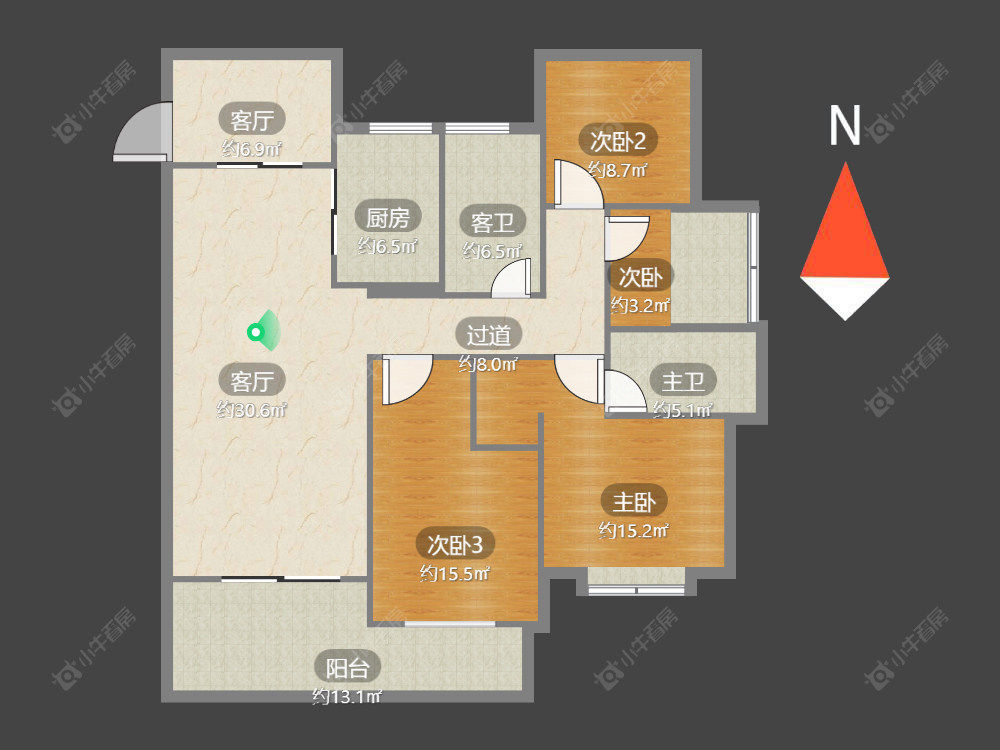 常州玉兰广场五期在售二手房源户型图_小牛看房