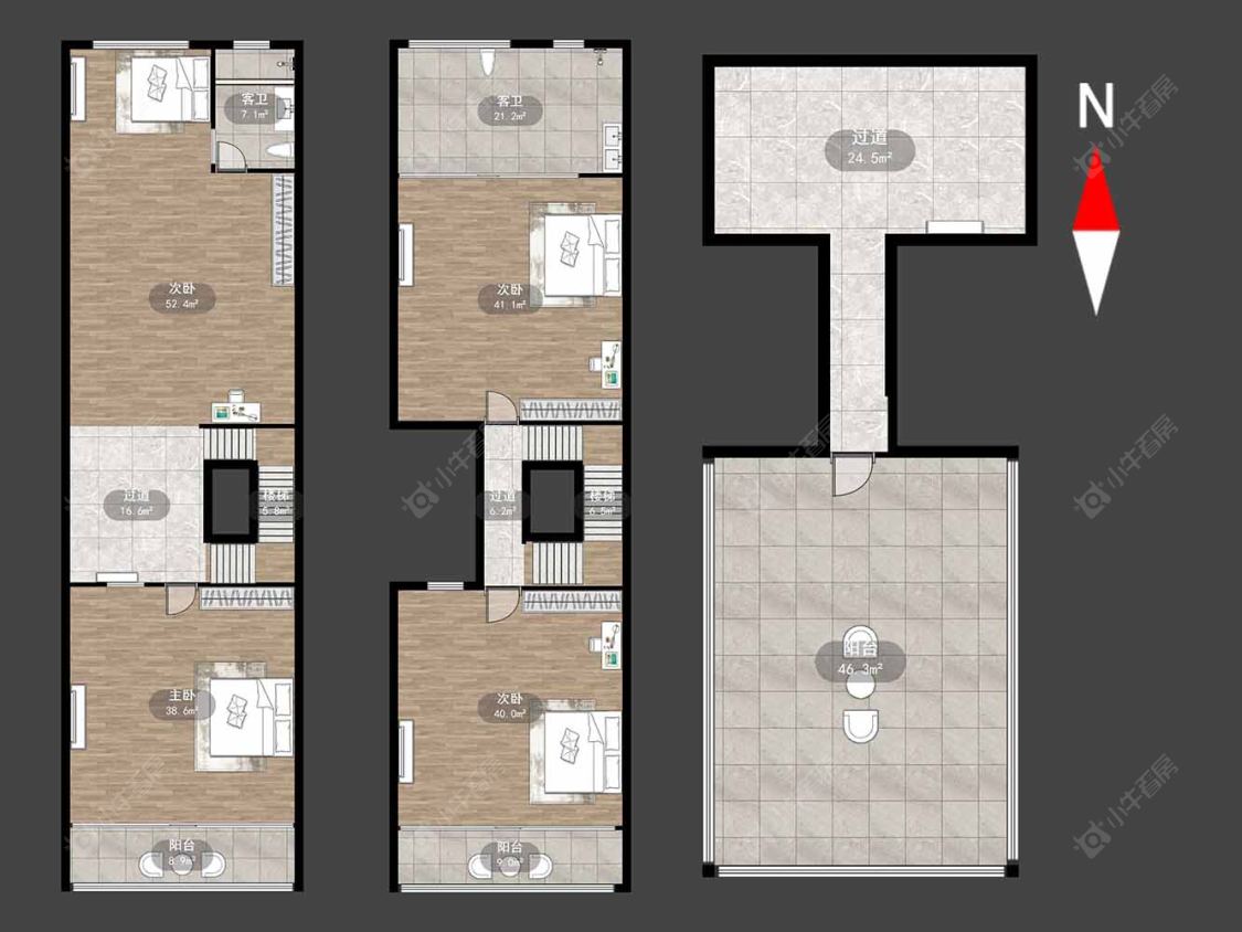 常州溪湖小镇在售二手房源户型图_小牛看房