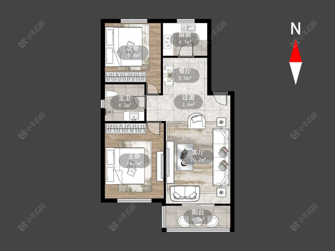 常州百馨苑南苑在售二手房源户型图_小牛看房