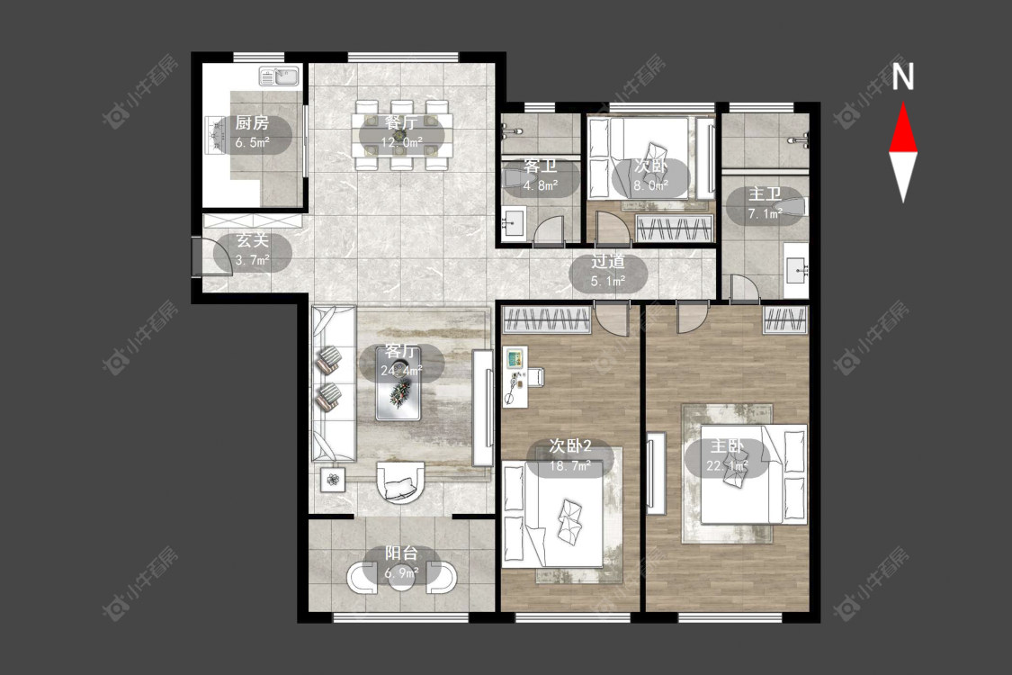 常州星河国际九区在售二手房源户型图_小牛看房