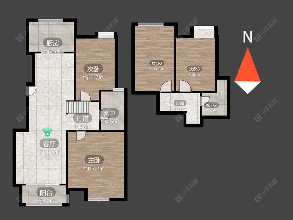 常州随园锦湖公寓在售二手房源户型图_小牛看房