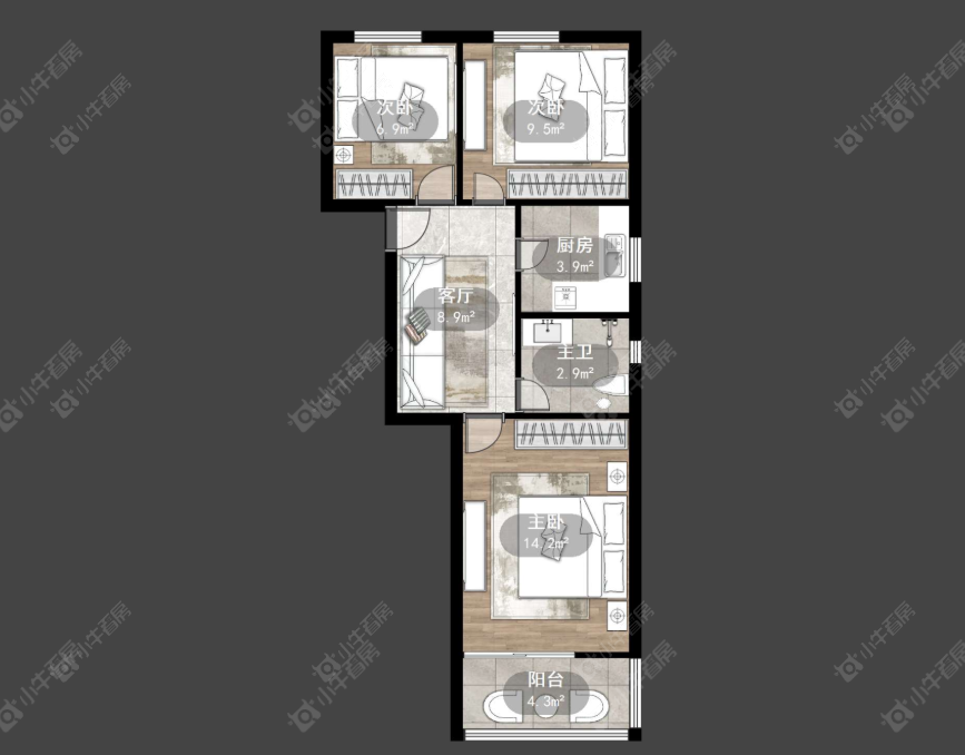 常州西横街在租房源室内图_小牛看房