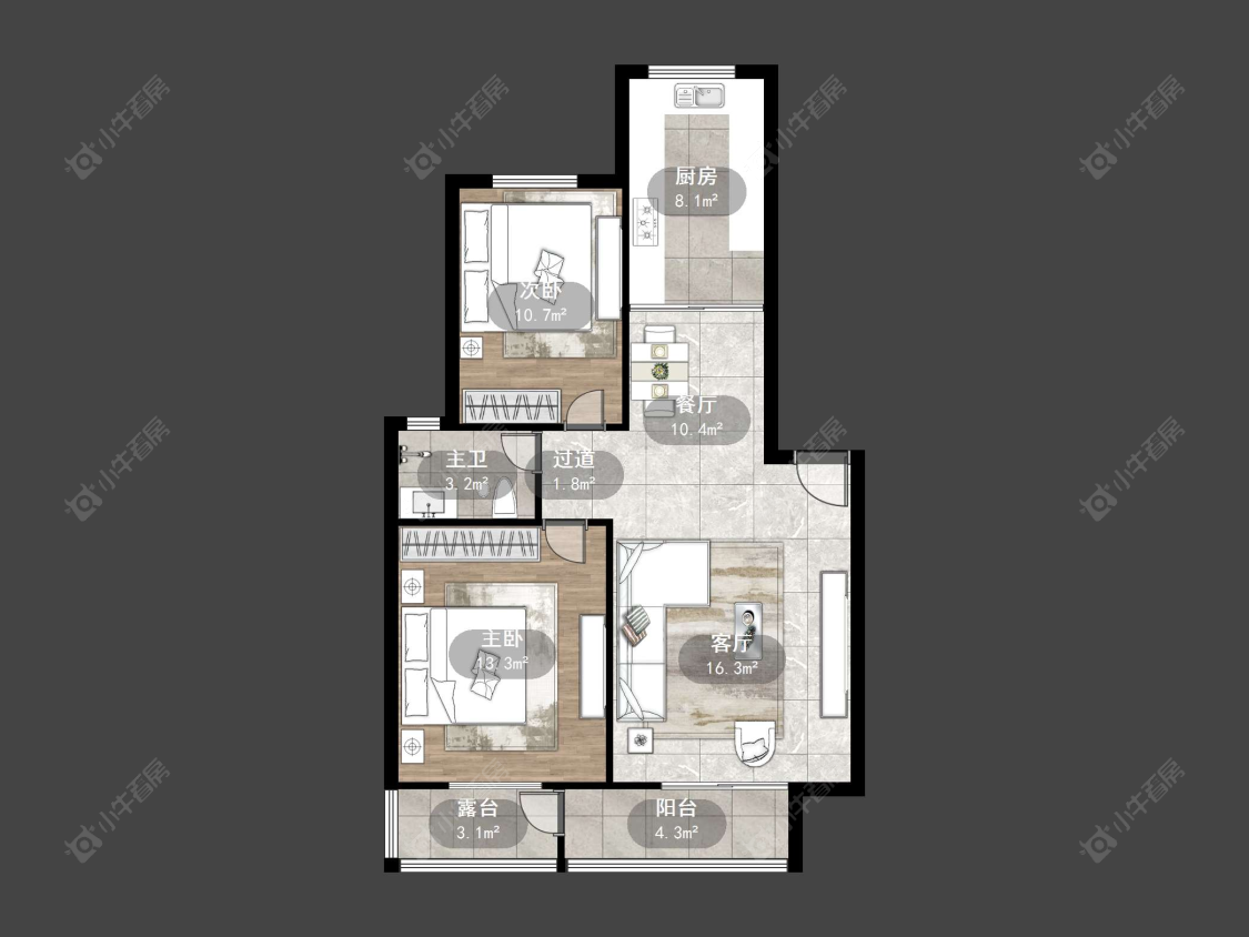 常州迎宾花园（丹阳）在售二手房源户型图_小牛看房