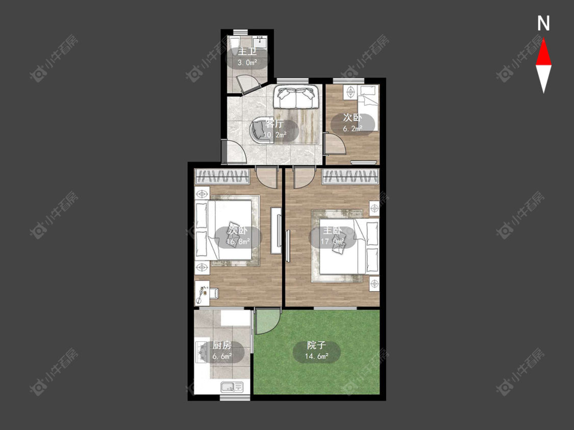 常州新乐一村在售二手房源户型图_小牛看房