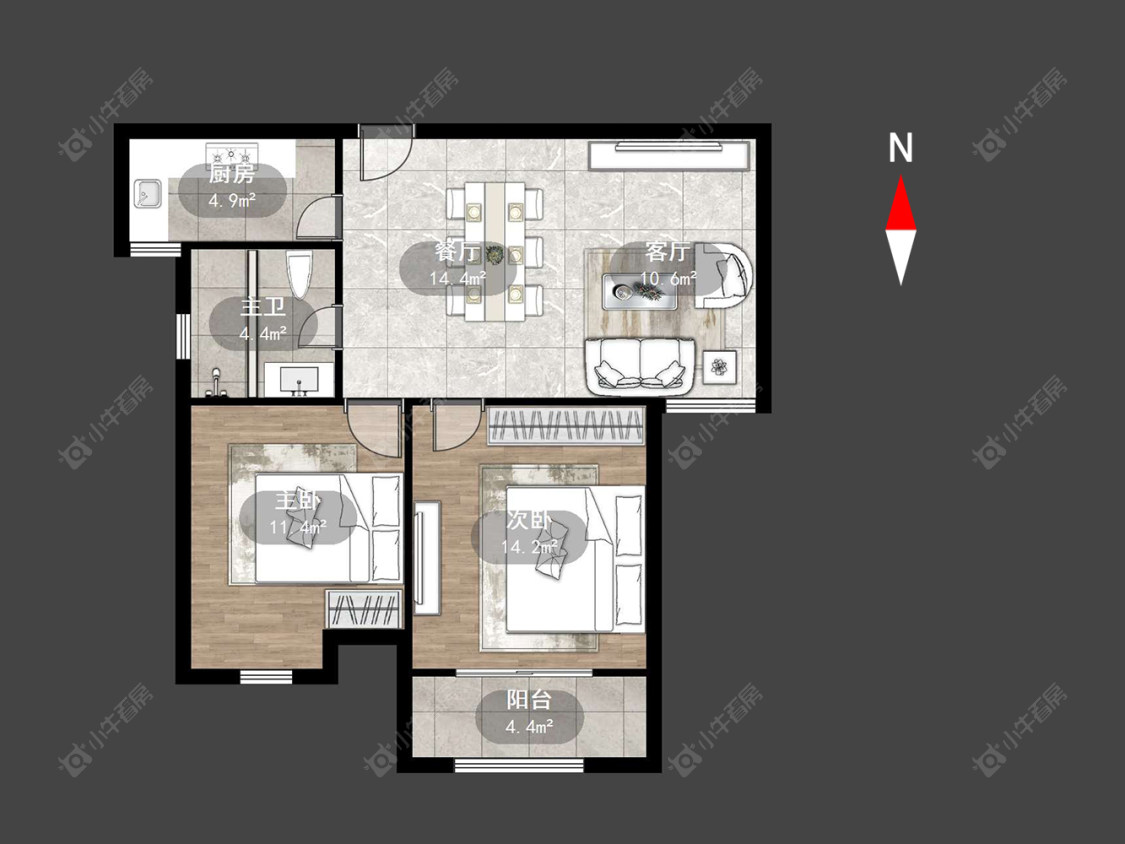 常州天山花园在售二手房源户型图_小牛看房