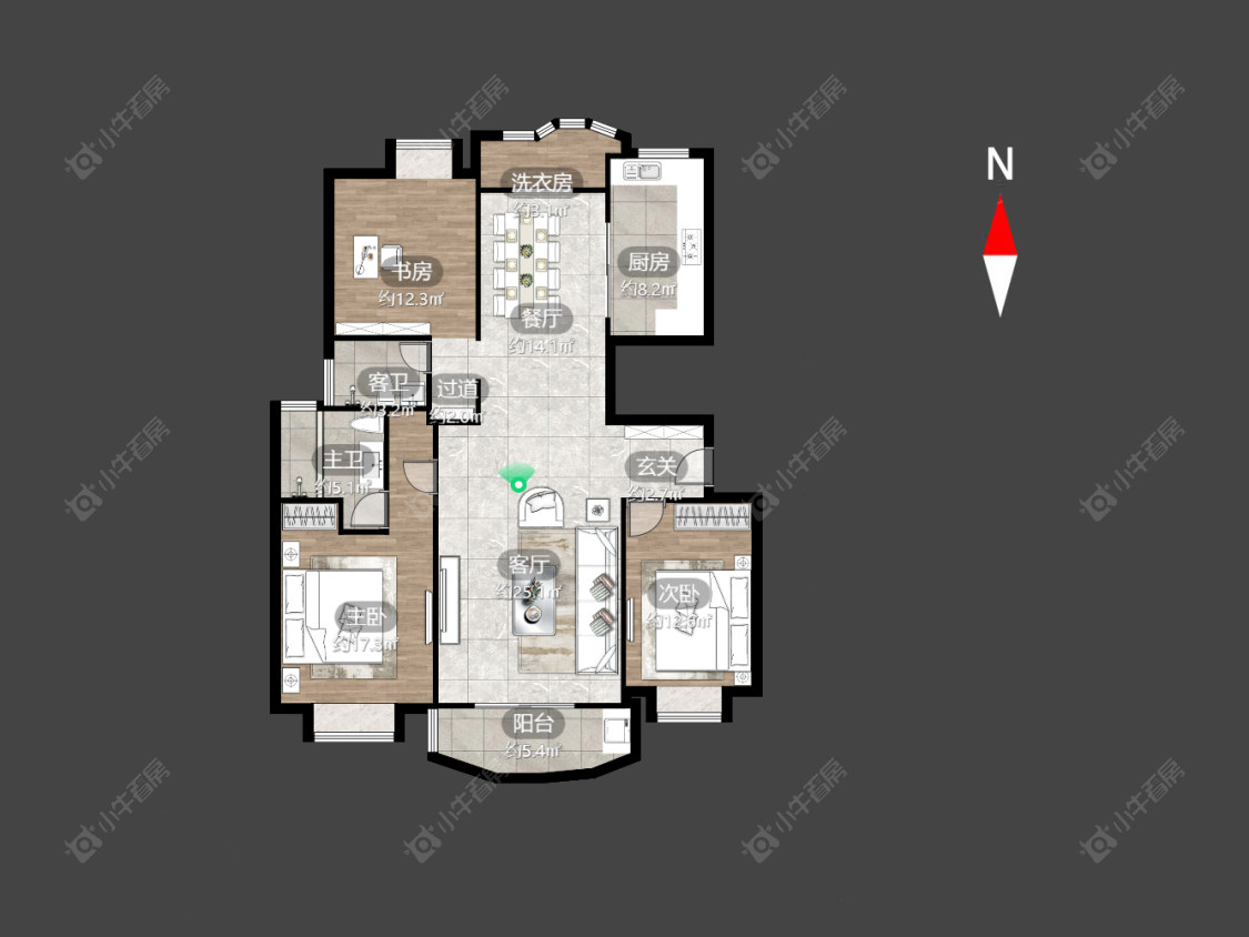 常州怀德名园在售二手房房源户型图_小牛看房