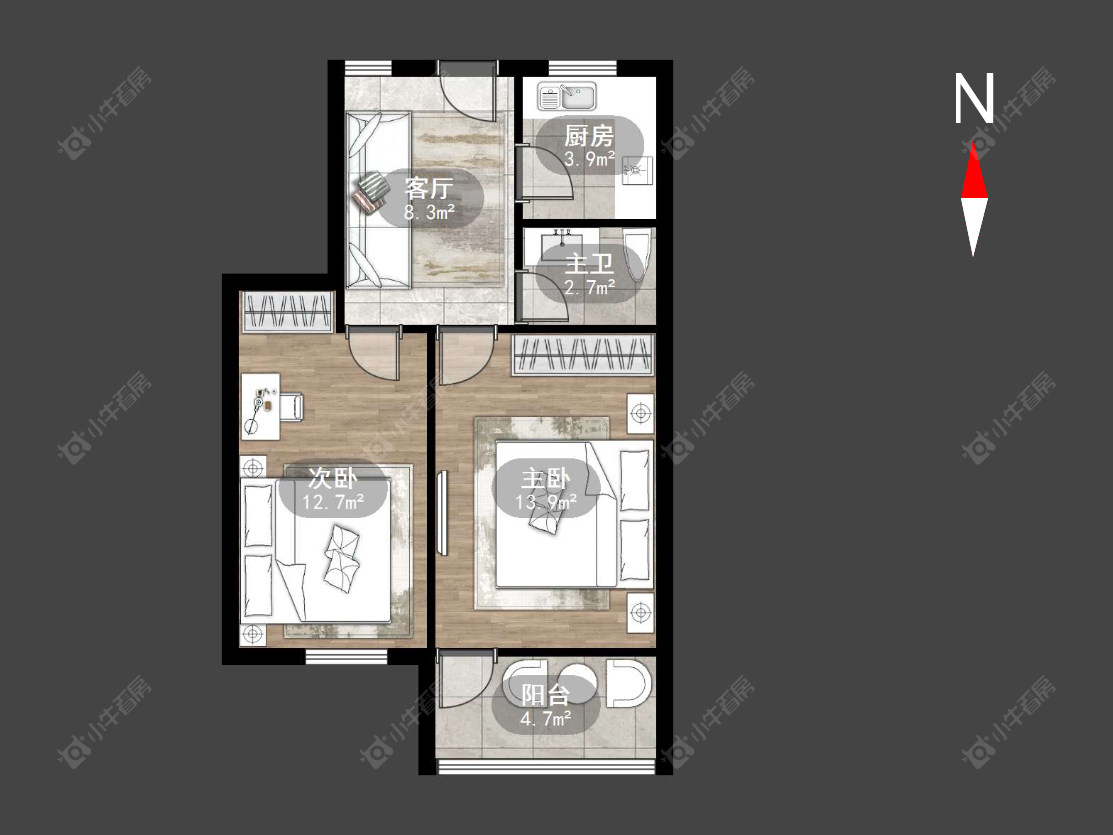 常州朝阳四村在售二手房源户型图_小牛看房