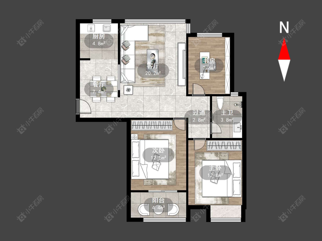 锦海星城一期房源户型图 常州锦海星城一期在售二手房源户型图_小牛看房