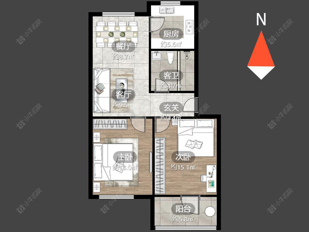 丰乐公寓南区房源户型图 常州丰乐公寓南区在售二手房源户型图_小牛看房