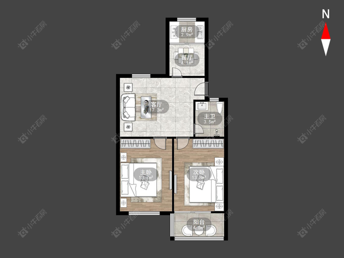 丽华南村房源户型图 常州丽华南村在售二手房源户型图_小牛看房