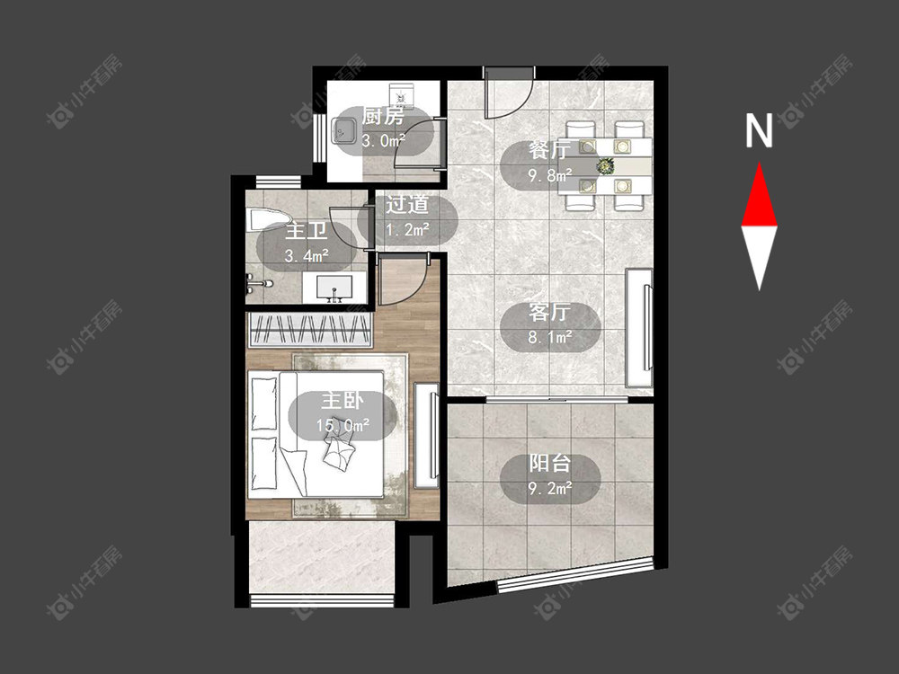 常州翡丽蓝湾在售二手房源户型图_小牛看房