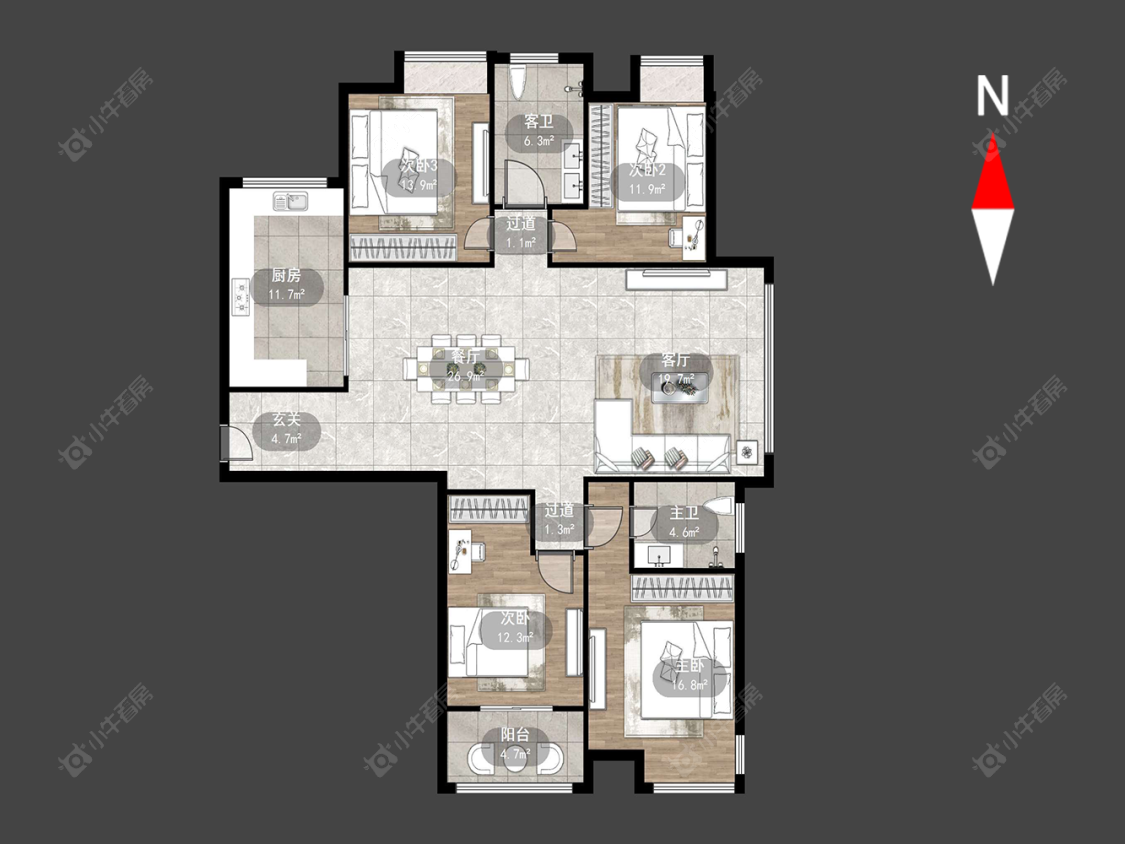 常州典雅花园在售二手房源户型图_小牛看房