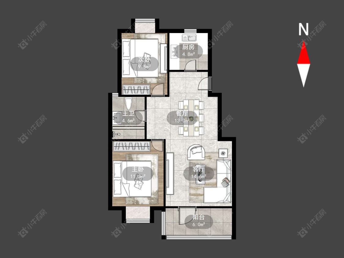 常州陈渡新苑在售二手房源户型图_小牛看房
