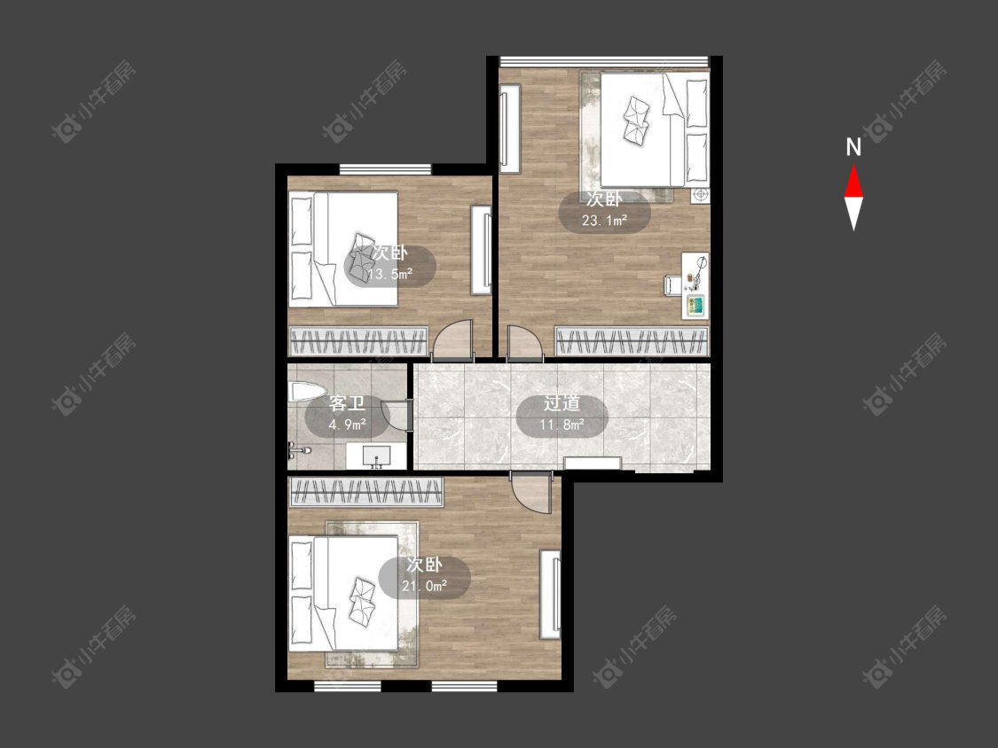 常州建设街在售二手房源户型图_小牛看房