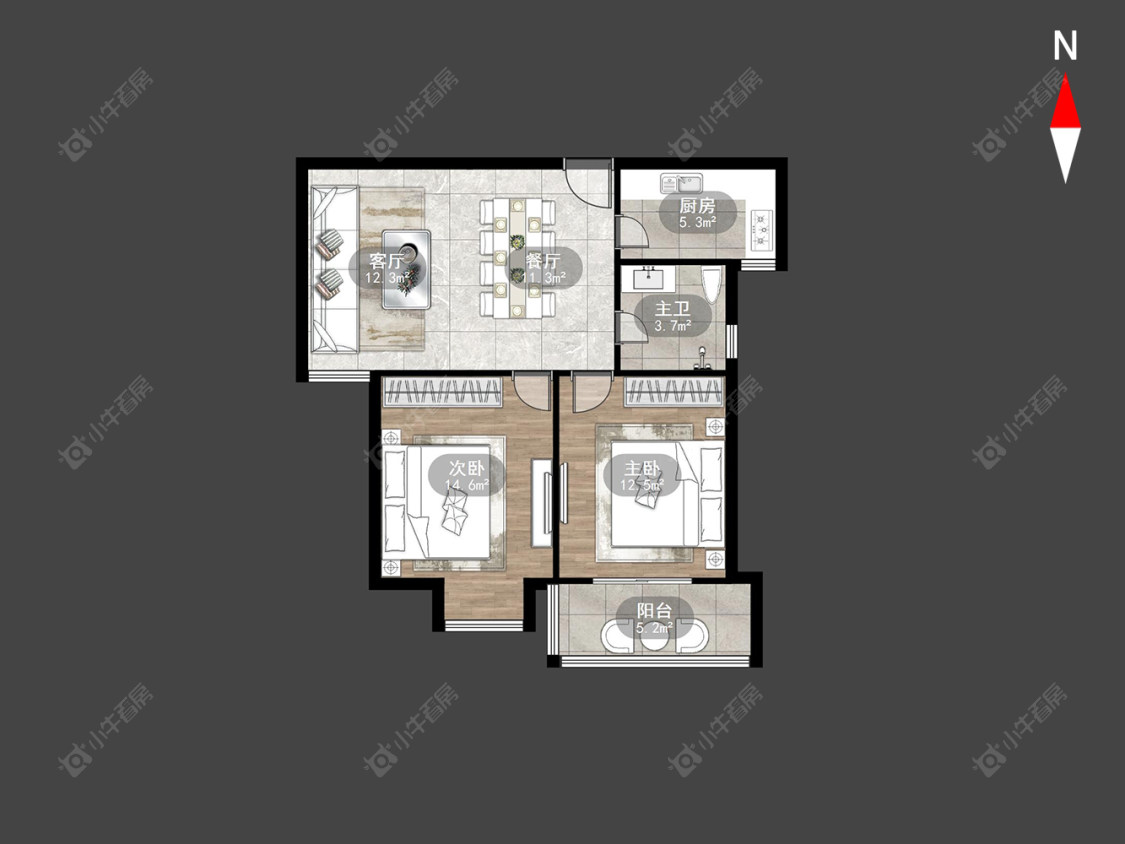 常州枫林雅都在售二手房源户型图_小牛看房