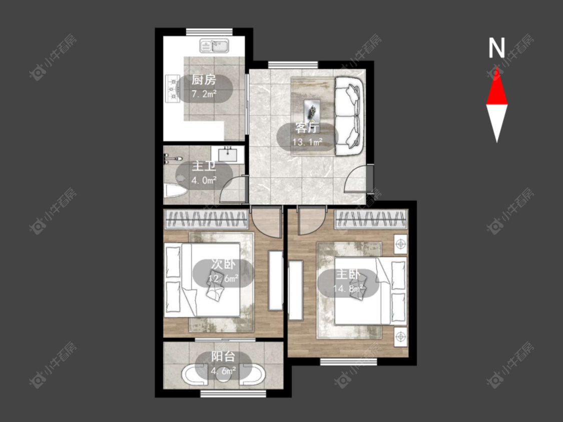 常州河海新村在售二手房源户型图_小牛看房