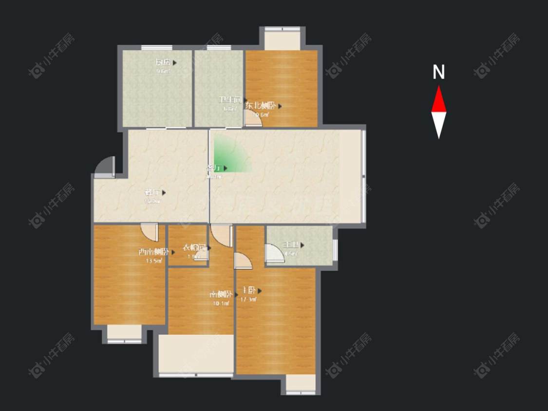 常州锦江丽都花园南区在售二手房源户型图_小牛看房