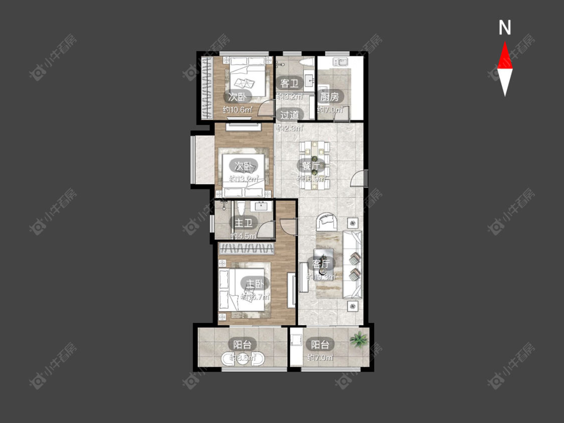 世茂香槟湖五期房源户型图 常州世茂香槟湖五期在售二手房源户型图_小牛看房