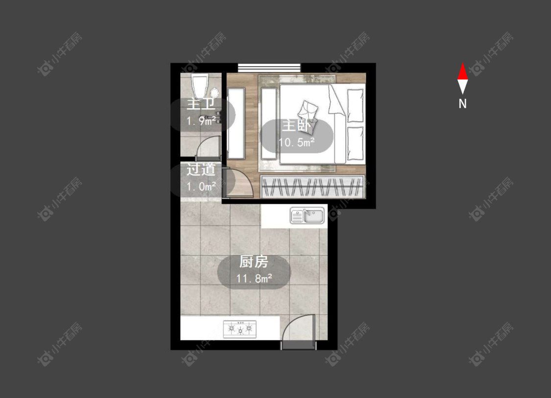 常州江南公寓在售二手房房源户型图_小牛看房