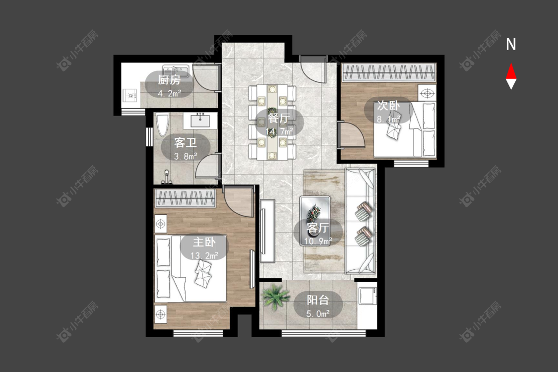 新城香溢澜桥一期房源户型图 常州新城香溢澜桥一期在售二手房源户型图_小牛看房